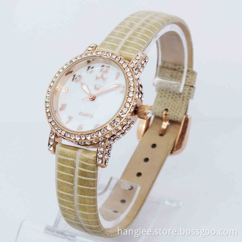 Luxury Ladies Watches with Crystal (HAL-1270)
